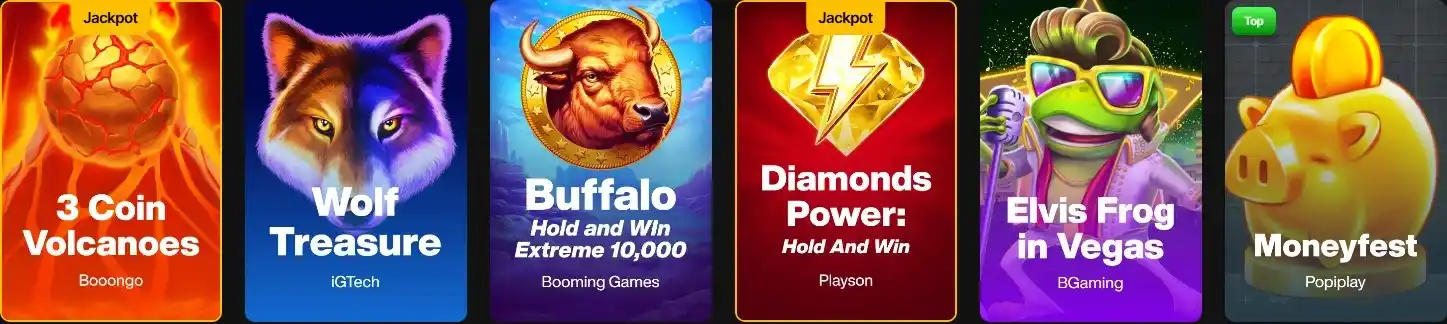JustCasino popular online slot games
